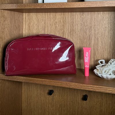 Burgundy Makeup Bag Burgundy